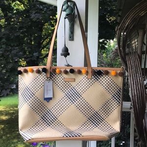 Vera Bradley Straw Beach Tote